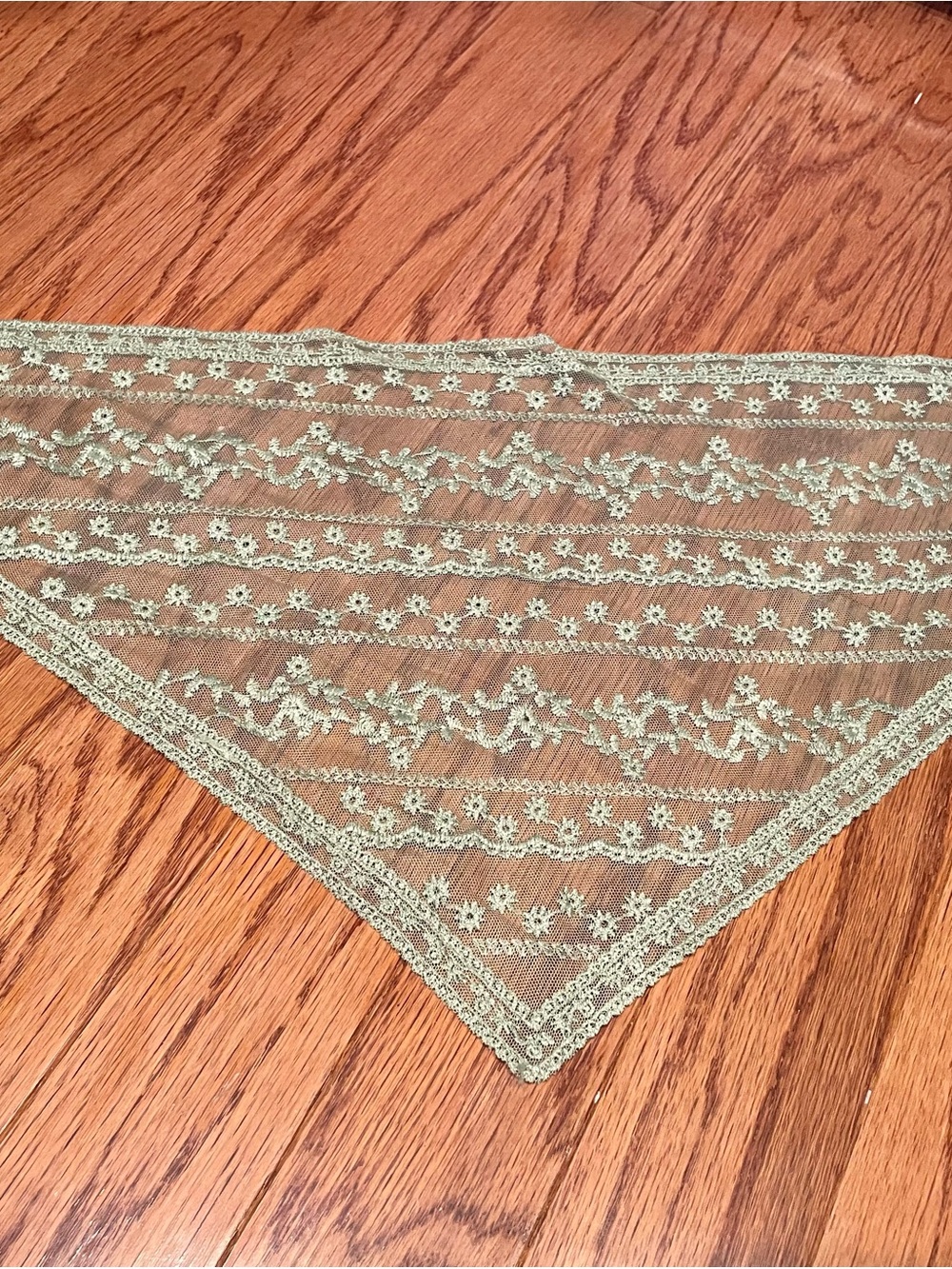 Zara Sage Green Lace bandana